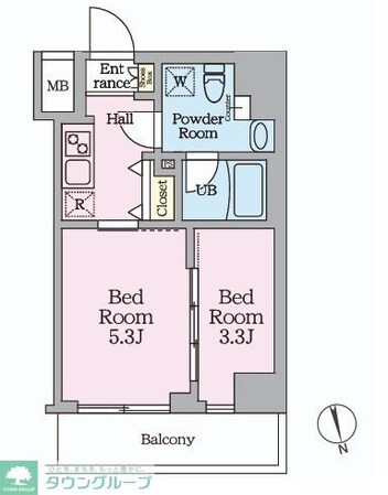 HY’s桜橋MIRAISの物件間取画像